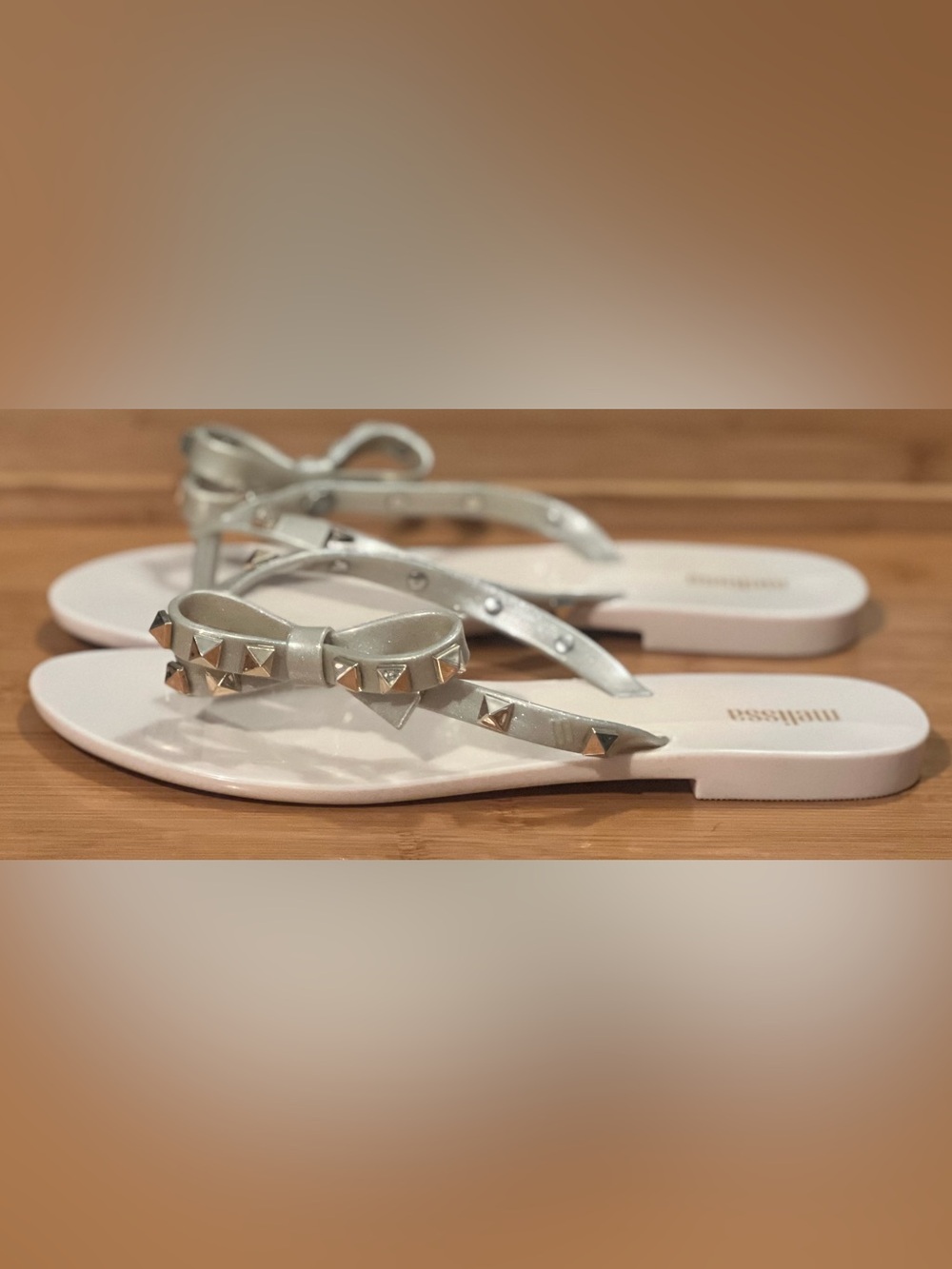 Melissa Rockstud Bow Sandals